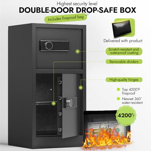 KAER 8.6 CuFt Extra Large Heavy Duty Home Safe Box with Hidden Lock Box