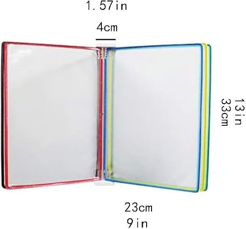 MWxpoSediR Catalog Display Rack,Wall-Mounted Reference System, Flip Chart Stand A4, Wall Mounted Display File Holder(Color:Gray)