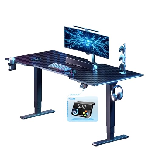 FLEXISPOT E6G CyberX 63" RGB LED Electric Spacious Gaming Standing Desk
