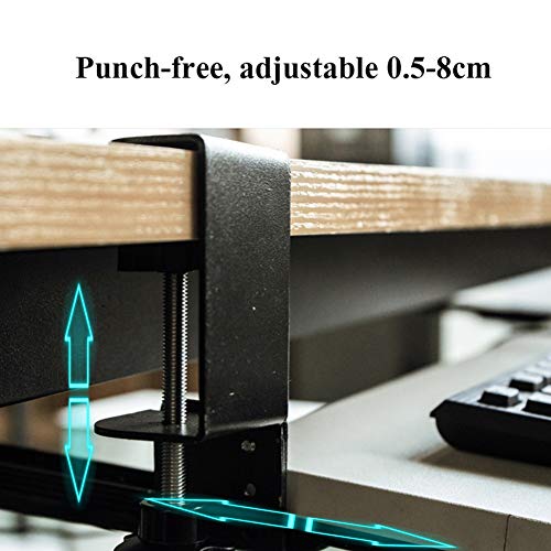 ACXZ Keyboard Tray Under Desk Sliding with C Clamp Mount System, Slide-Out Platform Computer Keyboard Drawer, for Typing, No Drilling(52cm×25cm, 65cm×25cm, 75cm×25cm)