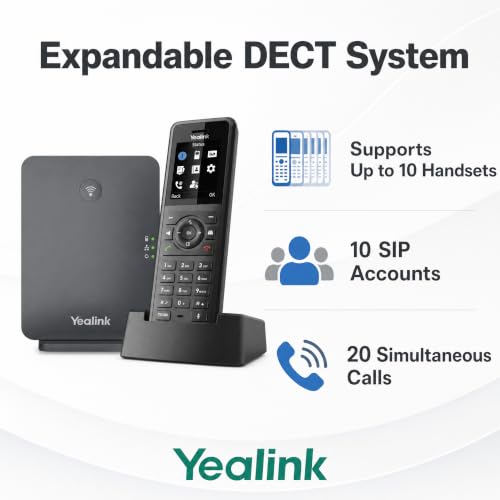 Yealink W77P Rugged DECT IP Phone System with W70B & W57R