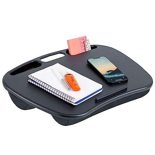 LAPGEAR MyDesk Lap Desk – Black, 12-Pack, Fits 15.6” Laptops