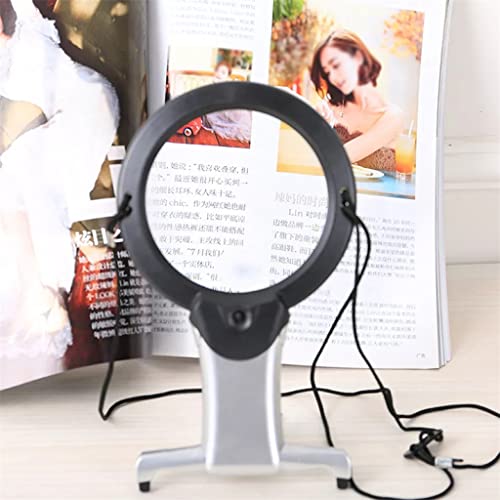 BBYYDS Hands Free Lighting Magnifier Neck Hanging Desk Tool Suitable for Repair Elderly Embroidery