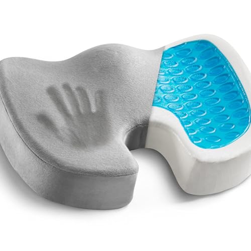 CAOJS Memory Foam Lumbar Support Pillow, Ergonomic U-Shaped Seat Cushion, for Sitting Comfort and Posture Relief Back Support, for Office Chair, Gaming Chair, or Automotive Use