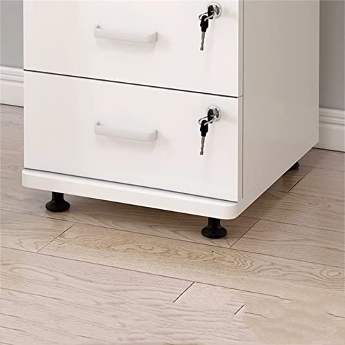 SDVantage Vertical File Cabinet File Cabinet Office Small Cabinet with Lock Drawer Mobile Low Cabinet Locker Home Filing Furniture,White50X30X40Cm