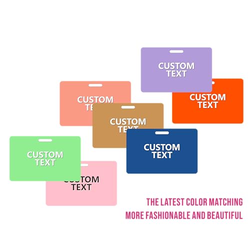 100 Pack Light Purple ID Badge - Premium Custom PVC Cards with Punch - Double Sided Print CR80 30mil Horizontal Graphic Quality PVC Cards for Business Office, Hospital, School, Specialist
