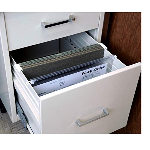 Store SMART - Clear Hanging File Folder with Two Sturdy Metal rods - 50 Pack - RHF231C-50