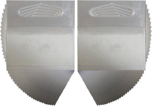 (500) 2" Clear Hang Tabs - Delta Shape