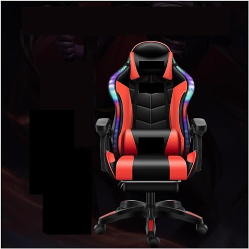 XYIANG Office, Gaming,Computer,Leather Office Light Gamer Swivel Gaming (RGB Pedal01 One Size)