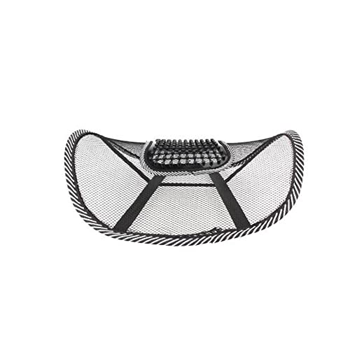 ZUIAI Car Seat Office Chair Massage Back Lumbar Support Mesh Ventilate Cushion Pad Black Mesh Back Lumbar Cushion for Car Driver