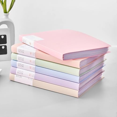 1PC A4 Folder Information Kit Multi-Page Transparent Insert File for Students to Store Examination Papers Expanding(Purple)