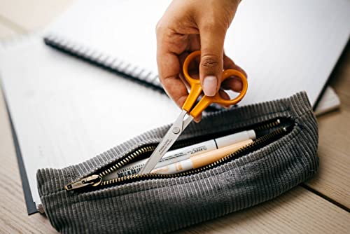 Fiskars Hobby Scissors, Length: 13 cm, For Right- and Left-handed Users, Stainless Steel Blade/Plastic Handles, Orange, Classic, 1005154