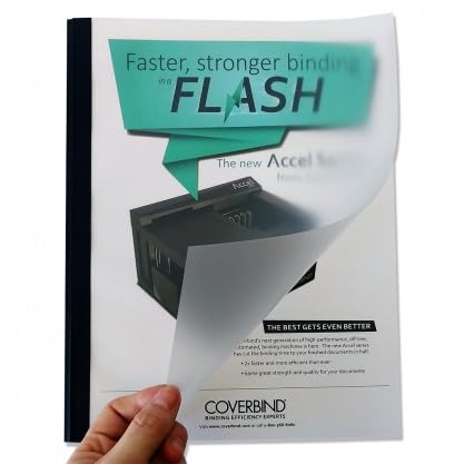 Coverbind Clear Linen Thermal Binding Covers (1/8")