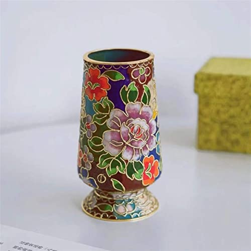 Pencil Holder Pen Holder Chinese Antique Enamel Painted Pencil Storage Cup Office Desktop Decoration Pen Holders Student Study Desktop Pencil Holder Desk Pen Cup Pencil Cup Pot Desk