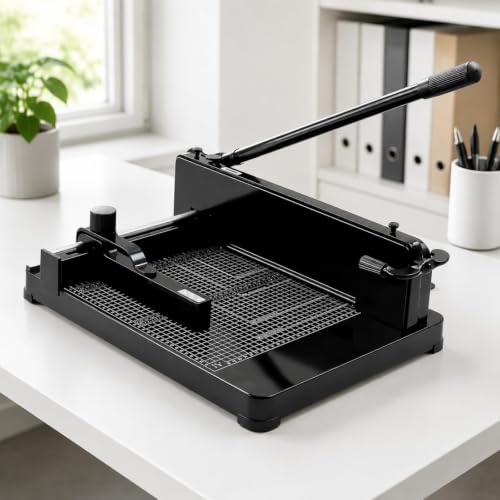 12 Inch Heavy Duty Guillotine Paper Cutter, 400 Sheet Capacity
