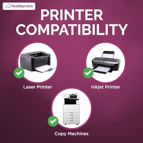 NextDayLabels 8-0.5" x 5.5" Rectangle - 2 Per Sheet - 1,000 Labels
