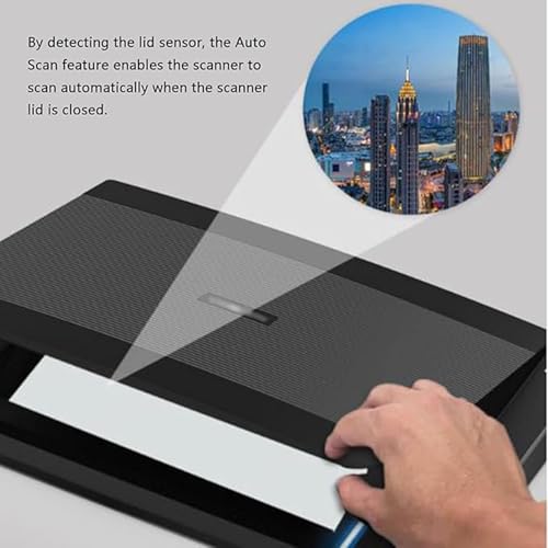 Wlikoci A3 Large Format Flatbed Scanner, Document and Photo Book Scanner, Resolution Upto 2400 * 2400 Dpi, Led Light Source, Scan/Pdf/Email/Print, 4 Seconds/Page