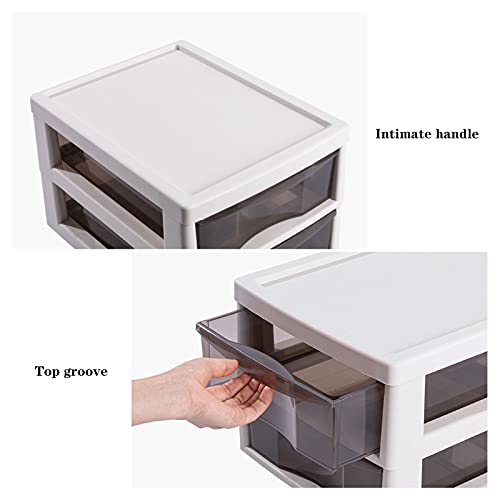 Storage Drawer Office Desk Organizer Plastic Desktop File Storage Box 3-Tier Durable Drawers Organizer Containers for Home School Office Desktop Organiser Storage Box (Style : 3-Drawer)