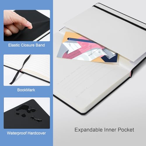 Comix 24 Pack Lined Journal Notebooks for Work, 240 Pages, 5.5" x 8.3"