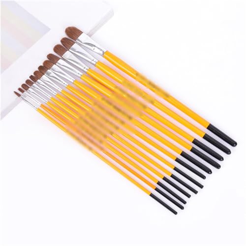 HBJWOV Milli Oil Painting Brushes Acrylic Gouache Art Round Tip Watercolour
