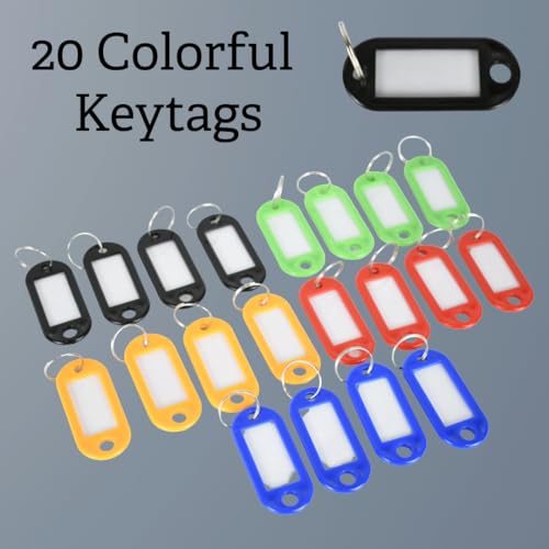 Barska 20 Position Key Cabinet with Key Lock Wall Mounted Security Storage Box Steel Key Organizer with Colorful Key Tag Labels Stickers and Hooks, Key Management, Key Storage Lock Box Wall Mount