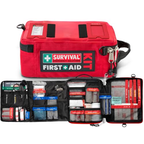 SURVIVAL Large First Aid Kit, 142-Piece Emergency Response System