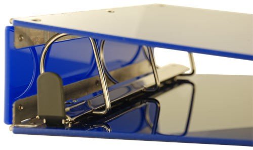 11x17 Landscape Binder, Durable Blue Acrylic 3-Ring Document Organizer with 2-Inch Lever Angle D-Ring. Portfolio Art Binder for Artwork Storage, Spreadsheets, Blueprints, Tabloid Documents