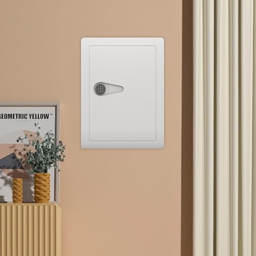Electronic Digital Wall Hidden Safe with Keypad for Home and Business, Heavy Duty Steel Wall Mount Storage Safe for Protecting Money, Jewelry and Passports