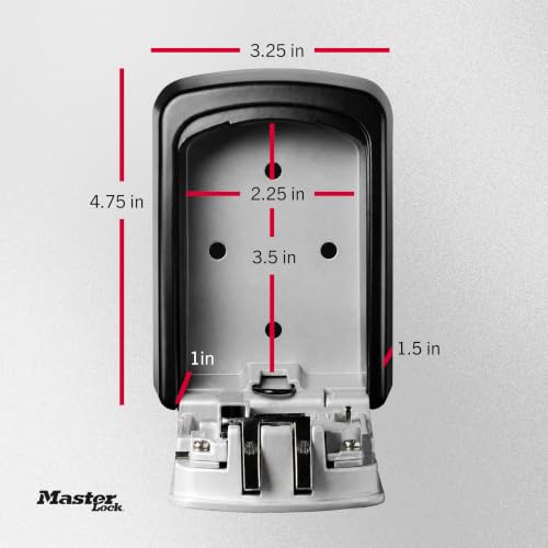 Master Lock 5-Key Combination Safe Black/Silver 5401D