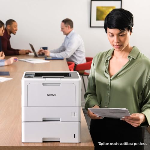 Brother HL-L5210DW Business Monochrome Laser Printer, Duplex, Wireless, Gigabit Ethernet, Mobile Printing, Alexa Compatible