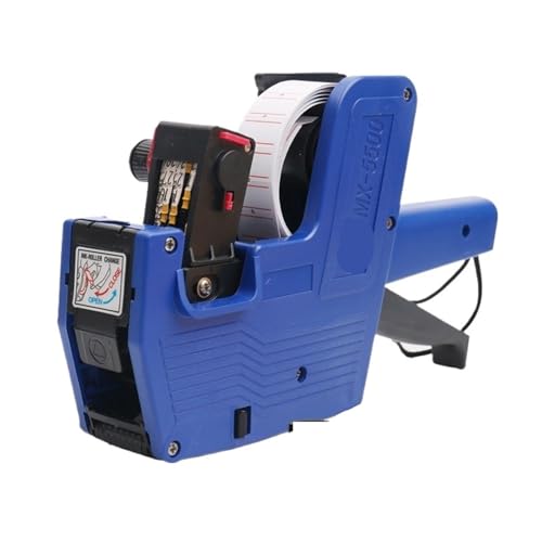 8 Digit Digital Label Machine Machine Handheld with 1 Roll Labels and 1 Ink Cartridge for Retail Supermarket Store Warehouse