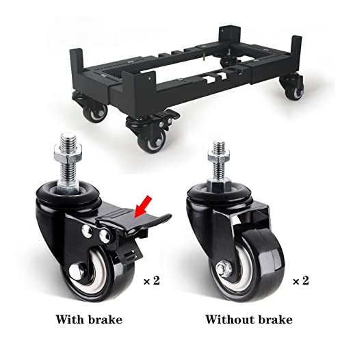 HEAIQI Computer Stand Pc Stand Computer Host Stand with Wheels Under Home Office Desk, Home Computer Tower Stand, Computer Tower Cart, CPU Rolling Stand Computer Tower Stand Printer Stand(Large)