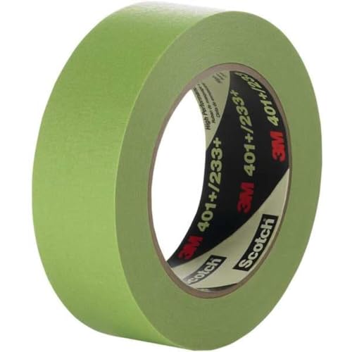 3M T937401 2 in. x 60 Yards 233-401 Plus Masking Tape44; Green - Case of 12