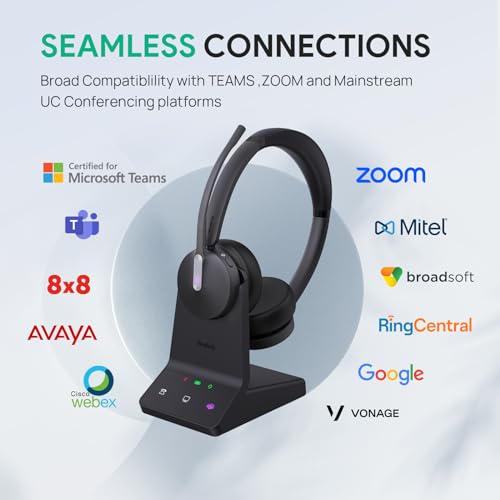 Yealink WH64 Dual UC DECT & Bluetooth Wireless Headset for Phone PC Mobile