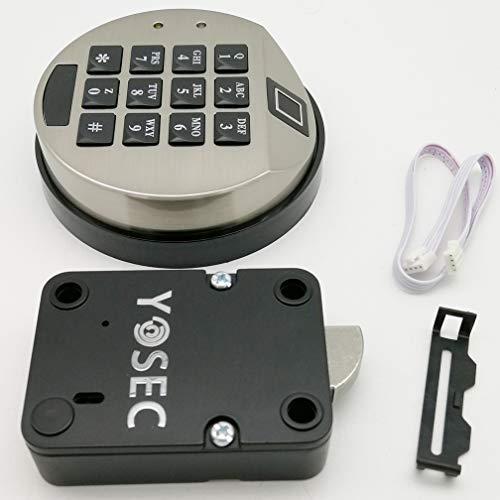 YOSEC Electronic Biometric Gun Safe with Stainless Steel Chrome Finish Keypad Lock