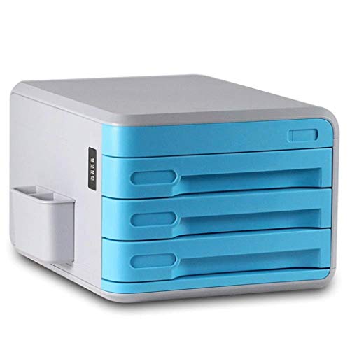 AFPSDLFJDLS File manager- Desktop Storage Box - with Password Lock Drawer Type Multi-Layer File Cabinet Office,Home,Mall(D)