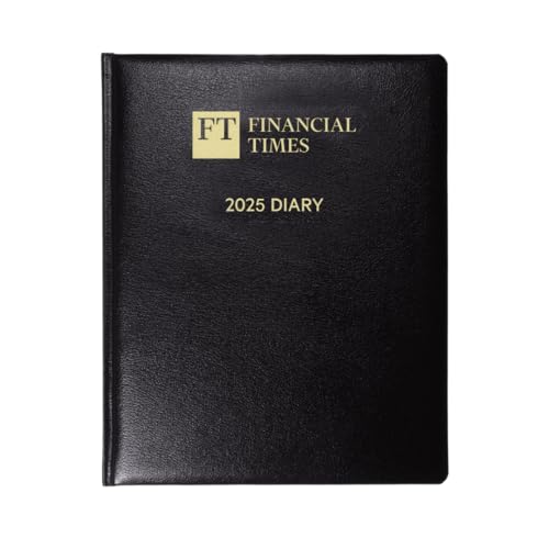 2025 Desk Diary (Pink paper) - Day-a-Page Planner - Black (DPC-25)