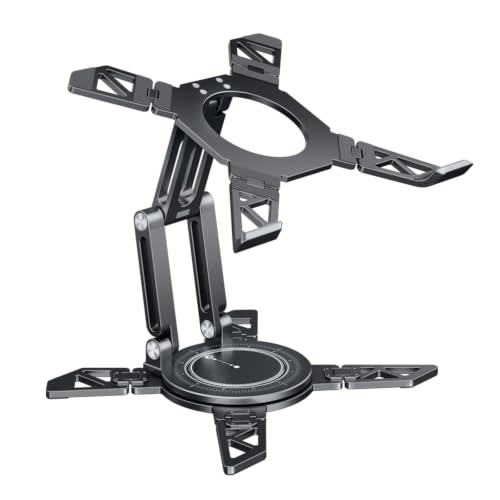 nediea Laptop Stand for Desk,360°Rotating Aluminum Ergonomic Computer Riser