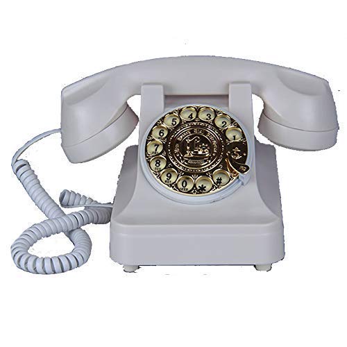 QUANGJN Phone Corded Telephone Landline Retro Telephone Antique Phone Guest Room Home Phone,Black