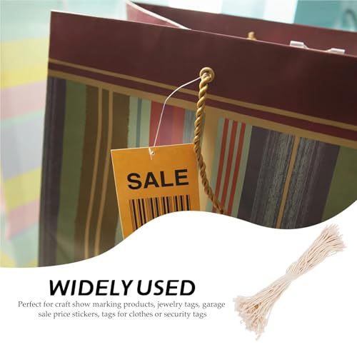 2000pcs Cotton Hang Tag String Fasteners for Gifts Luggage Label Attachment Clothing Gift Tags