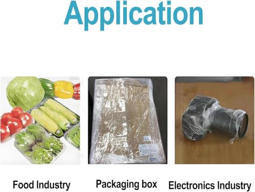 Hyeqs Manual Stretch Film Wrapper, Stretch Film Dispenser, with Slide, Adjustable Width, Max Film Width 500mm, Stretch Film Dispenser for Efficient Packing in Warehouse and Food Applications