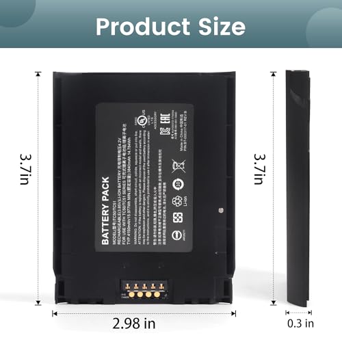 WRUMI 10 Pack for Zebra TC57 TC51 TC52 TC56 Battery Replacement BT-000314A