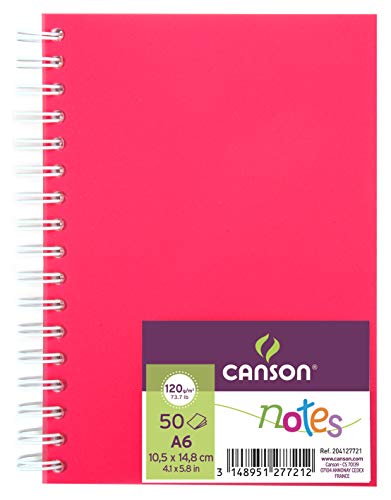 Notes Canson A6 Gladki 50 Kartek Rózowy