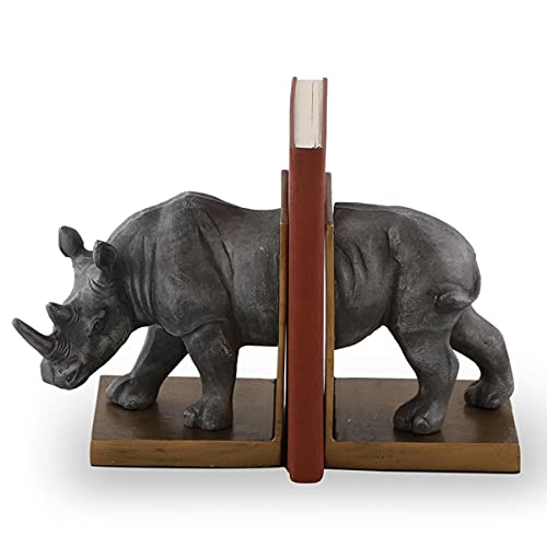 SPI Home 41057 7.5 x 7.5 x 5 in. Rhino Bookends, Aluminum