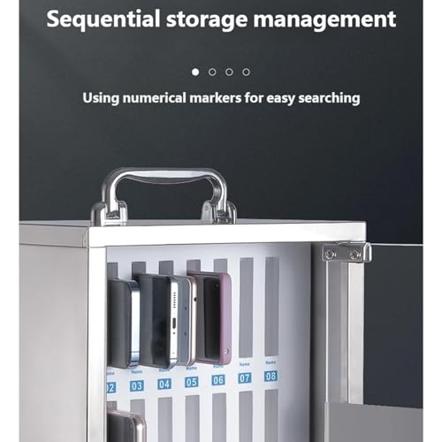 Oxxggkao Privacy Protected Wall Mounted Phone Safe with Nonrust Steel for Secure Storage in Schools and Gyms Lockable Storage