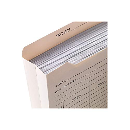 Staples Reinforced Pre-Printed File Jackets, Letter, 2 In Exp, 50/Bx