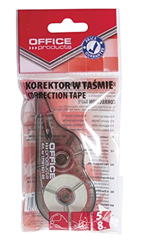 OFFICER PRODUCTS Correction Tape Mouse, 24 Pieces, 8 m x 5 mm, White, Correction Mouse