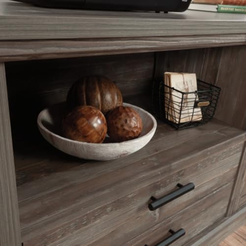Daklpiw Commercial Office Credenza, L: 47.09" x W: 19.45" x H: 29.76", Pebble Pine Finish