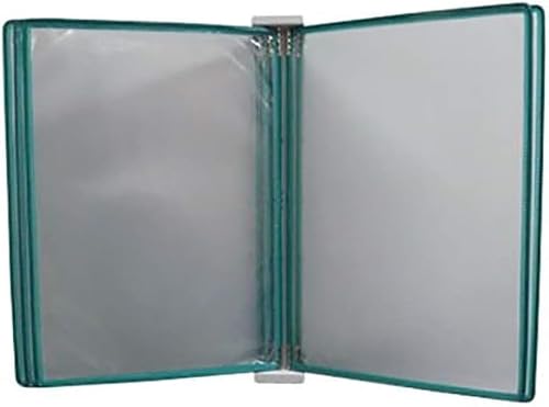 MWxpoSediR Catalog Display Rack,Wall-Mounted Reference System, Document Display Holders a4 with 5 Panels and 10 Pockets for Display(PVC+Metal)(Color:H)