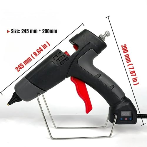 Xiaojuandm Heavy Duty Hot Glue Gun, Professional Digital Temperature Adjustable Handheld Electric Power Full Size Hot Glue Gun, for DIY, School Craft and Home Repairs,150W